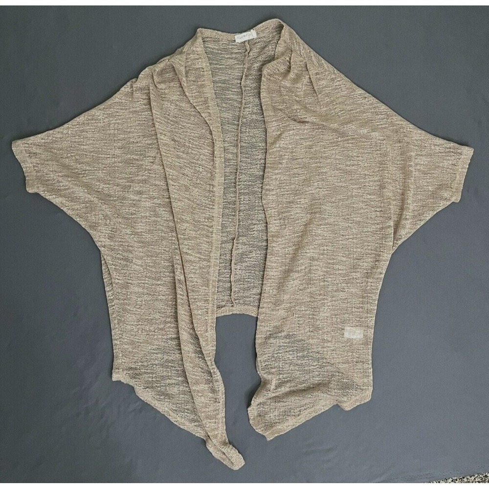 Heart Hips Women's Cardigan Brown S Small Short Sleeve Lightweight Breathable - Picture 4 of 7